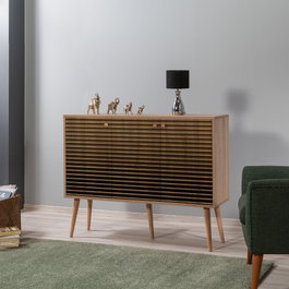 Hanah Home Mega-220 Consola Abstracta Roble Sonoma